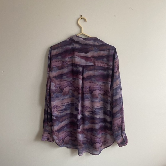 Sheer dynamite blouse - purple - Picture 3 of 3